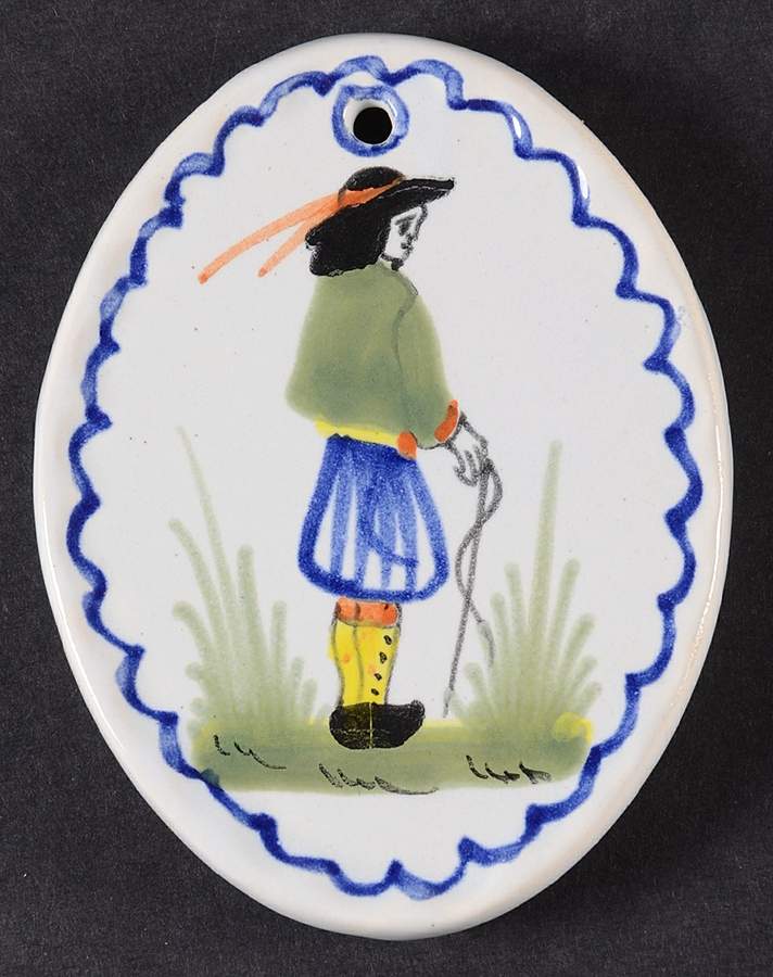 Henriot (Lady Or Man Center) Ornament by Quimper-1