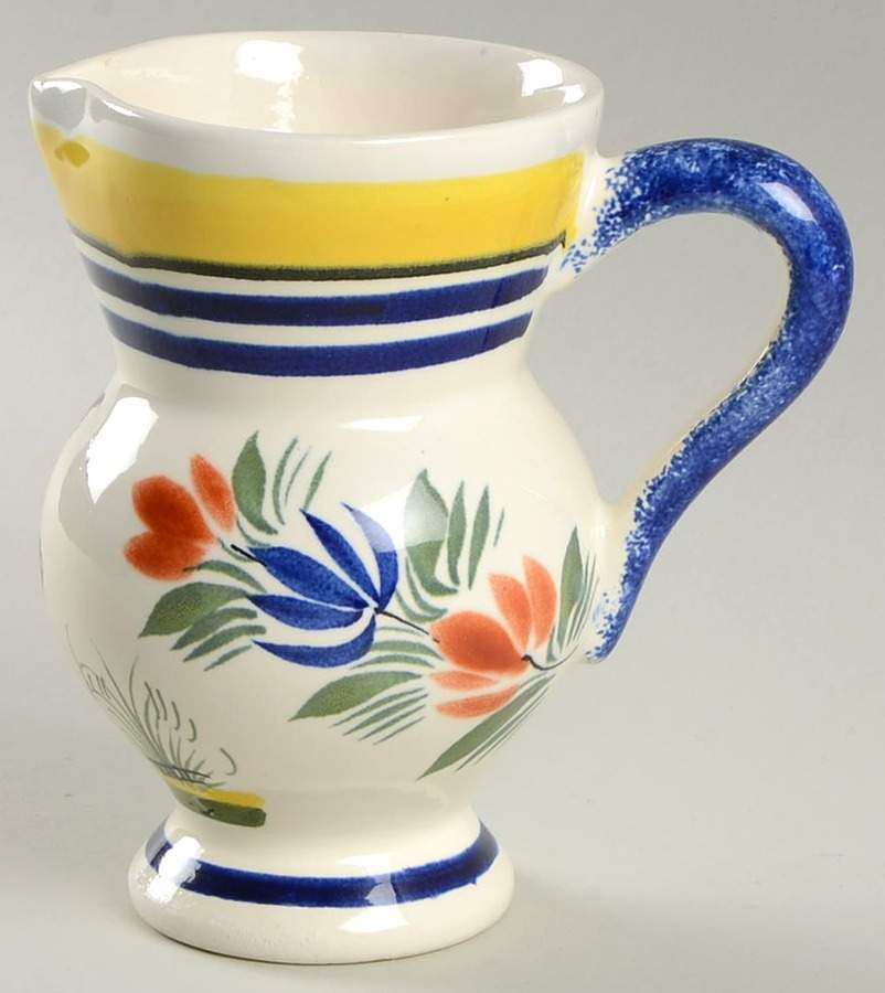 Henriot (Lady Or Man Center) 8 Oz Pitcher by Quimper-1