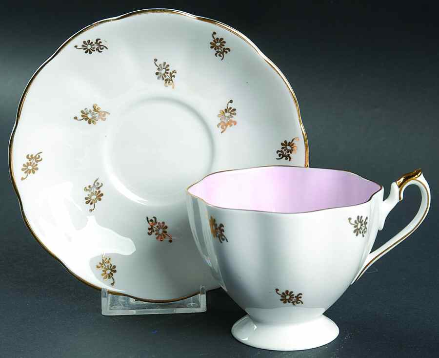 5365 Footed Cup & Saucer Set by Queen Anne (England)-1