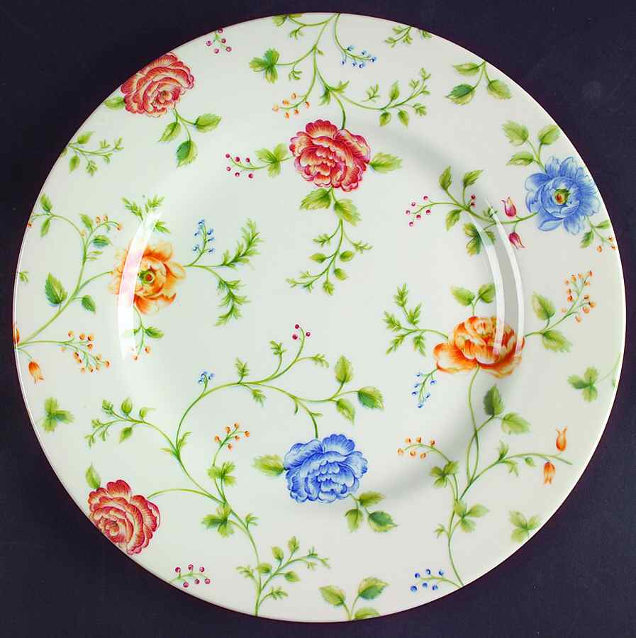 Rose Chintz Dinner Plate by Queen's-1