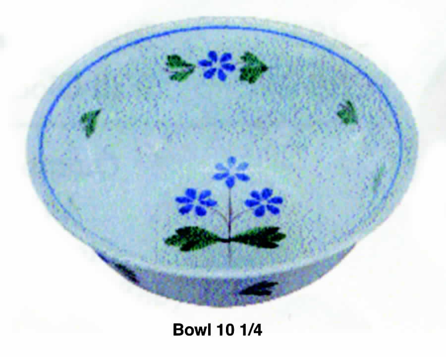 Josette 10" Large Salad Serving Bowl by Quimper-1