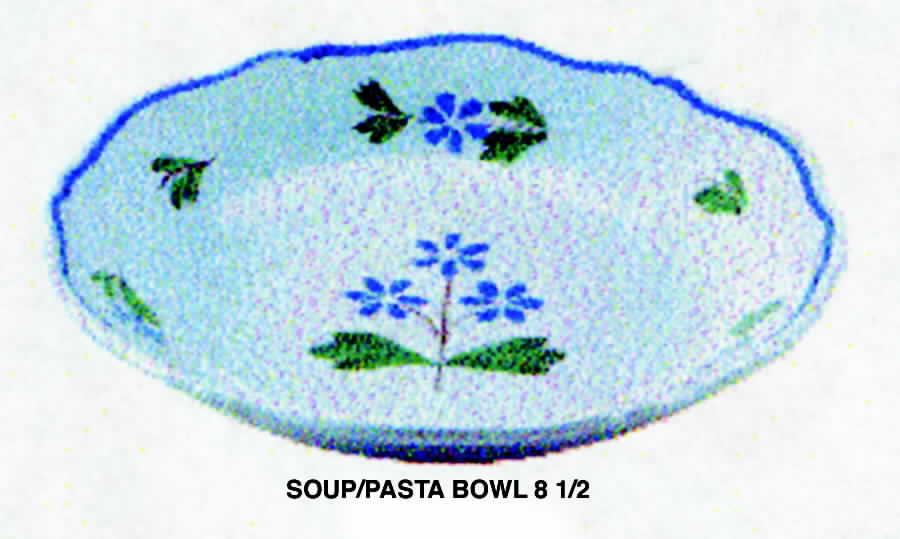 Josette 8" Soup/Pasta Bowl by Quimper-1
