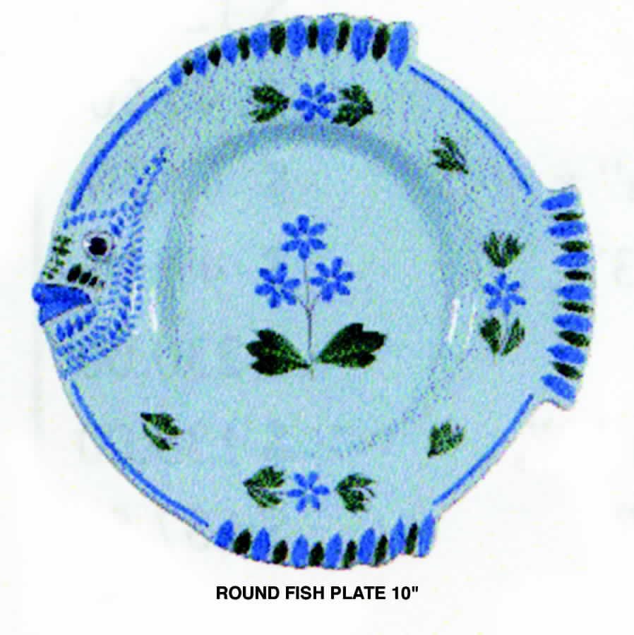 Josette Fish Plate by Quimper-1