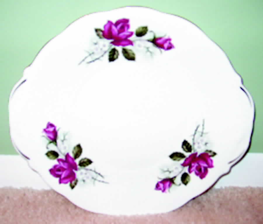 QUA39 Handled Cake Plate by Queen Anne (England)-1