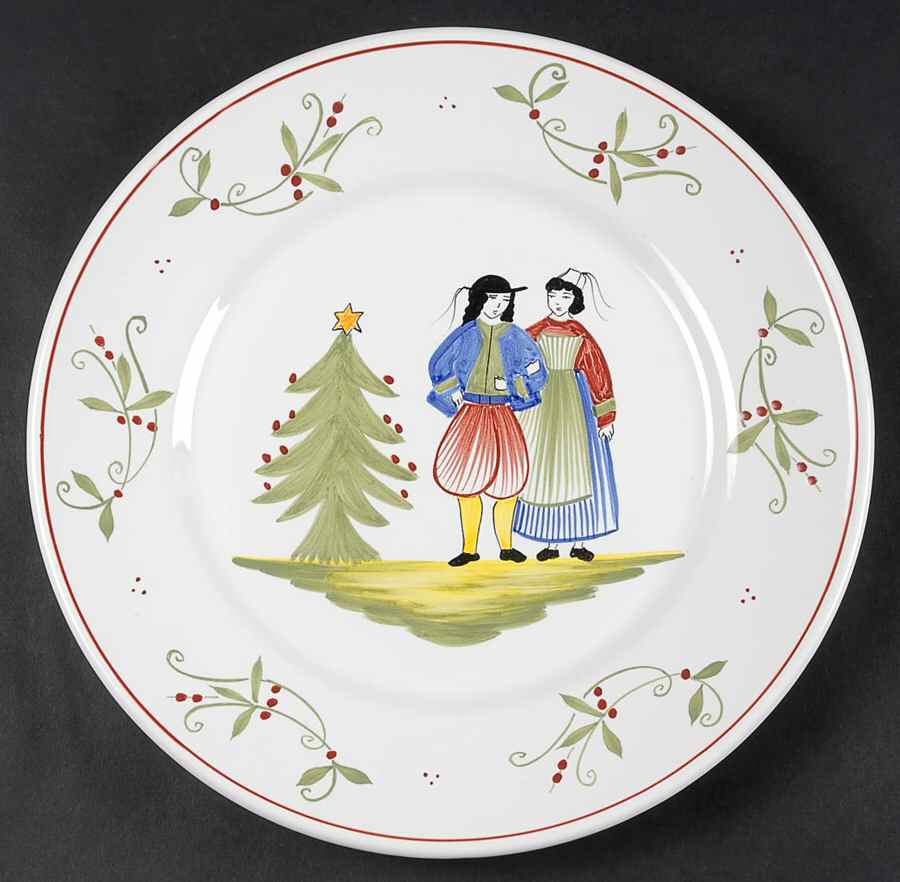 L'Esprit de Noel Dinner Plate by Quimper-1