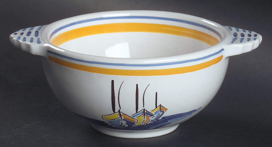Escale Lugged Cereal Bowl by Quimper-1