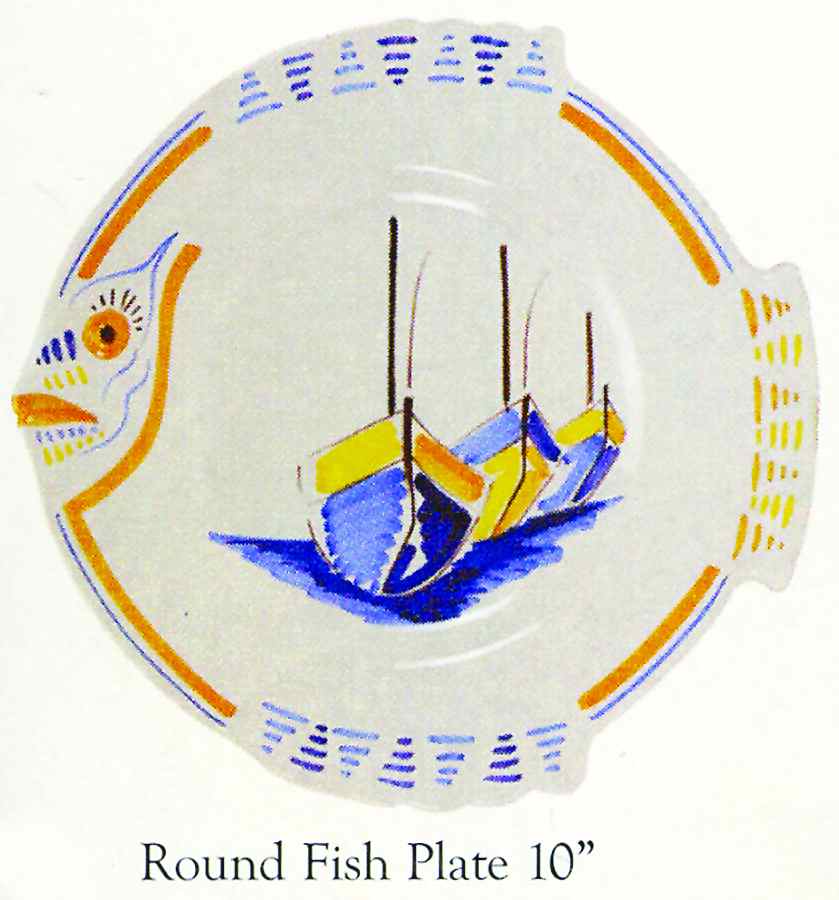 Escale Fish Platter by Quimper-1