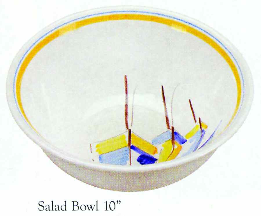 Escale 10" Large Salad Serving Bowl by Quimper-1
