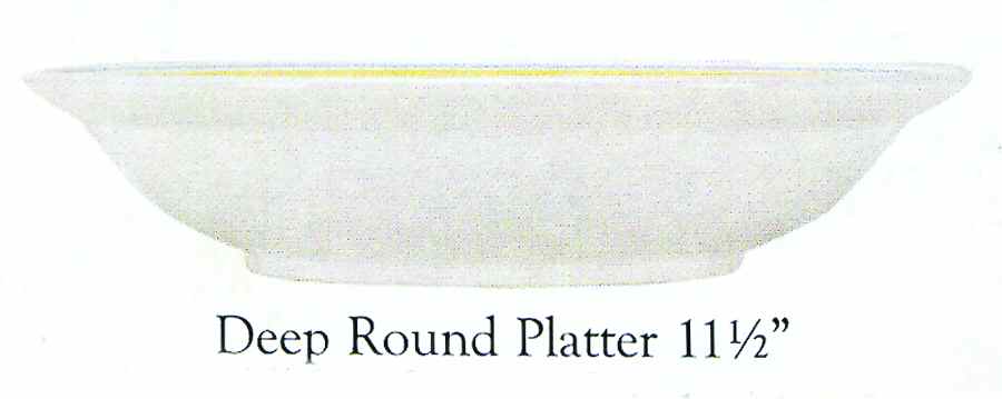 Escale Deep Round Platter by Quimper-1