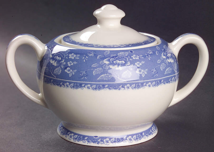 Albertine Sugar Bowl & Lid by Queen's-1
