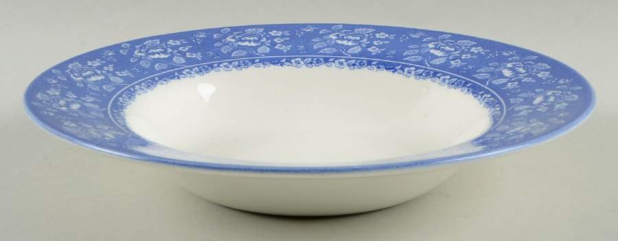 Albertine Large Rim Soup Bowl by Queen's-1