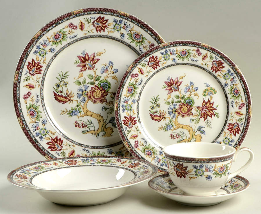 Indian Tree (Multicolor) 5 Piece Place Setting by Queen's-1