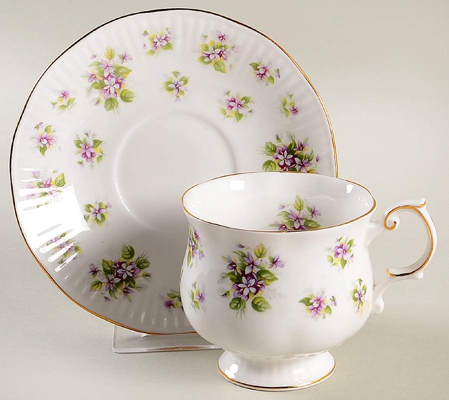 Countryside Series Footed Cup & Saucer Set by Queen's-1