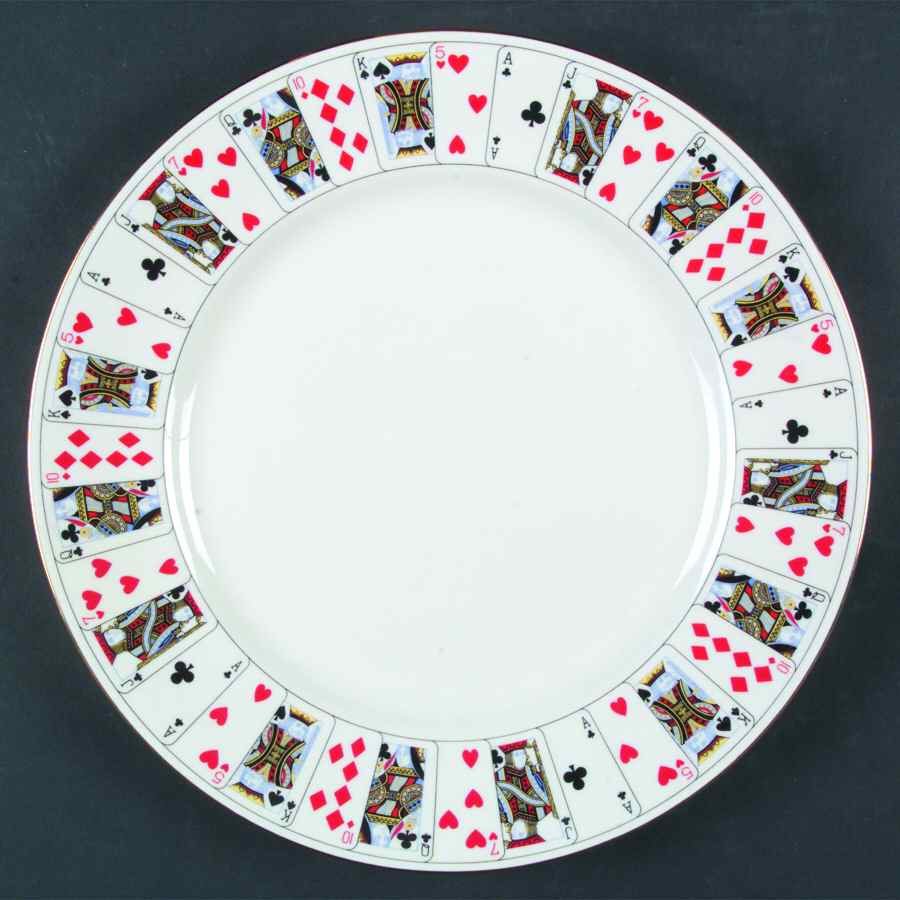 Cut for Coffee (Smooth) Dinner Plate by Queen's-1