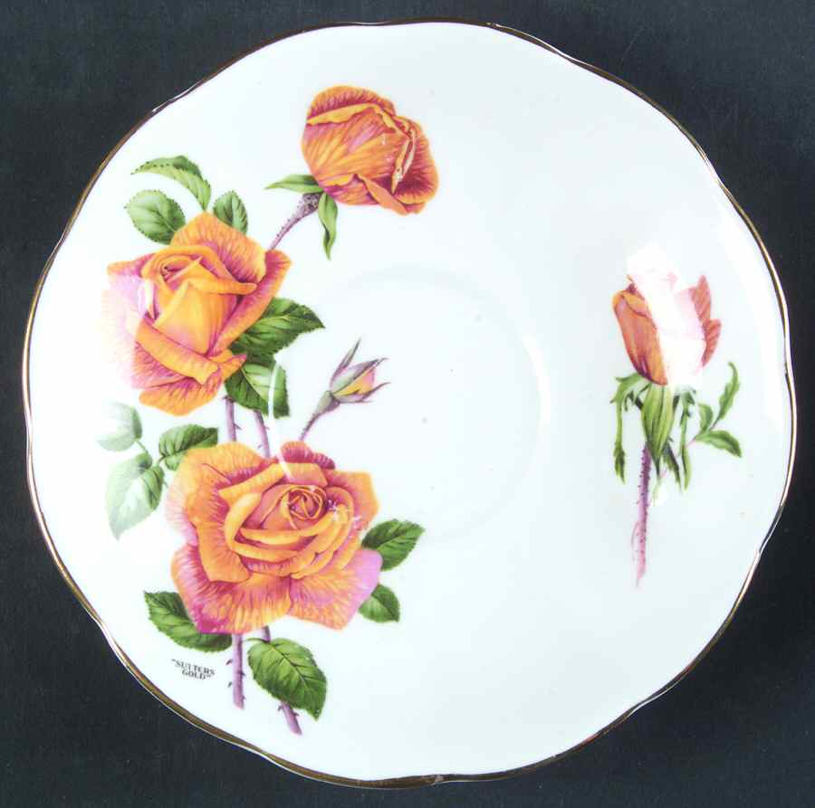 Sutters Gold Saucer by Queen Anne (England)-1