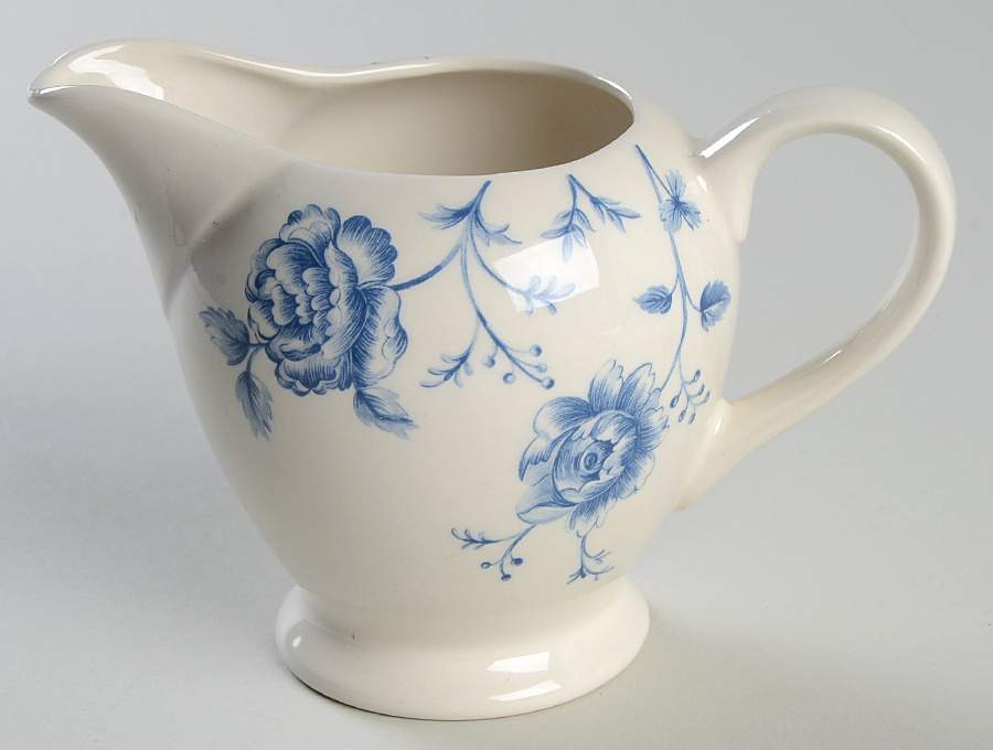Rose Chintz Blue Creamer by Queen's-1