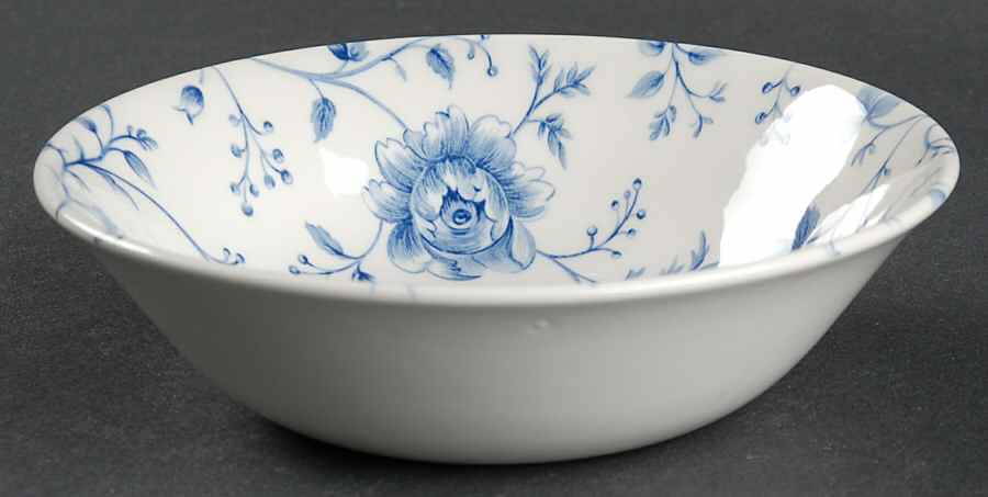 Rose Chintz Blue Coupe Cereal Bowl by Queen's-1