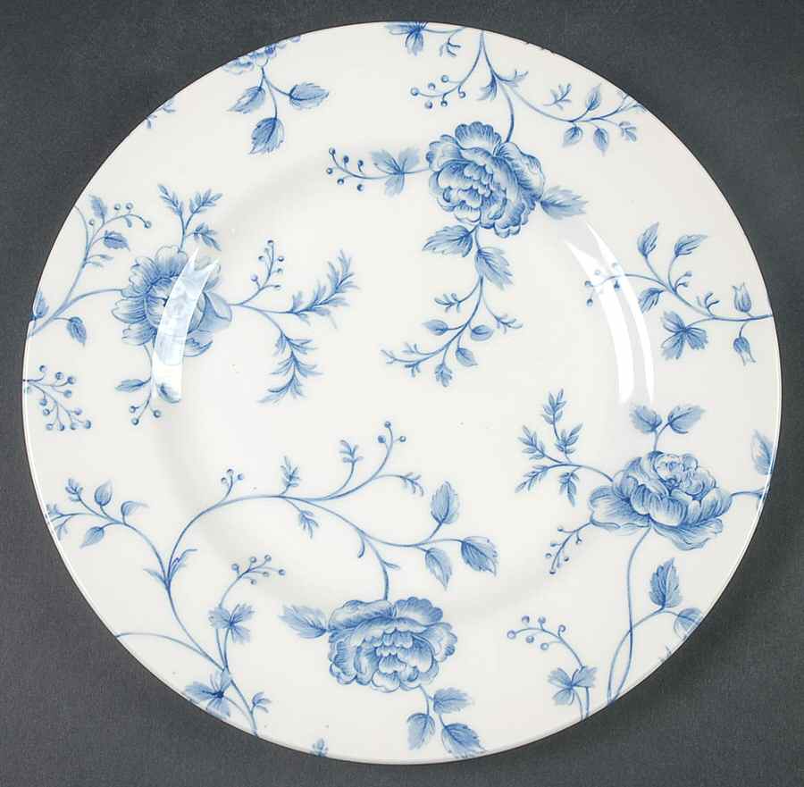Rose Chintz Blue Salad Plate by Queen's-1