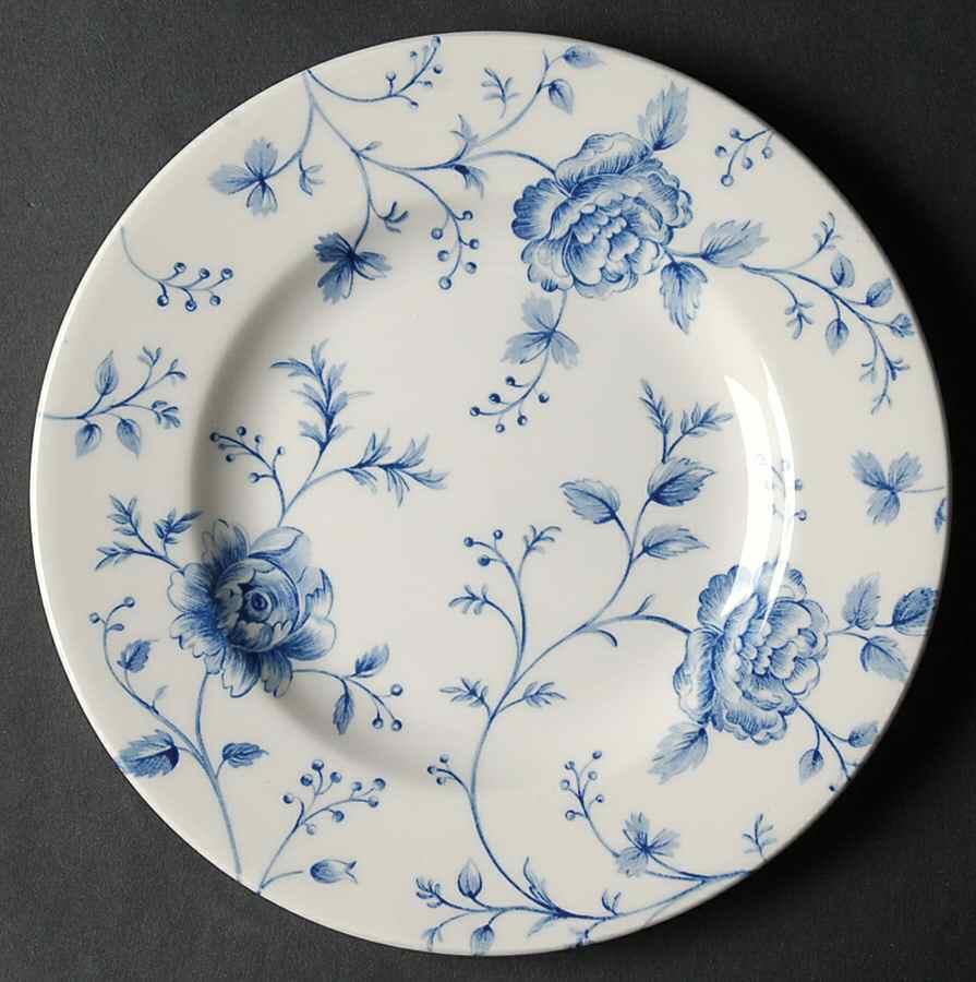 Rose Chintz Blue Bread & Butter Plate by Queen's-1