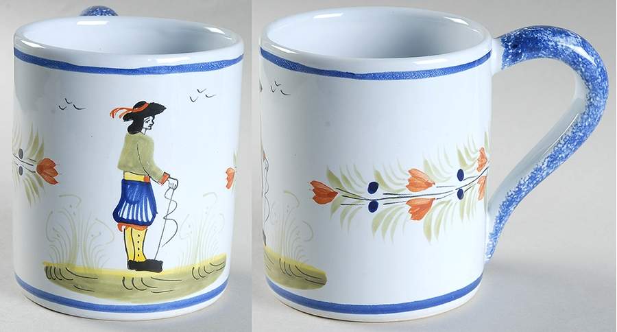 Henriot (Lady Or Man Center) Mug by Quimper-1