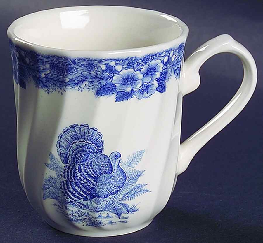 Thanksgiving Blue Mug by Queen's-1