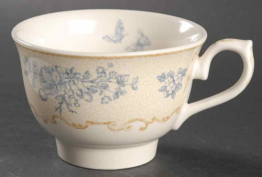 Toile de Jouy Blue Footed Cup by Queen's-1