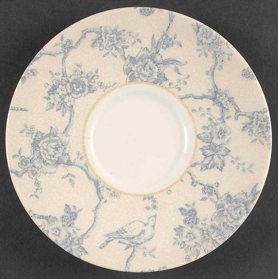 Toile de Jouy Blue Saucer by Queen's-1
