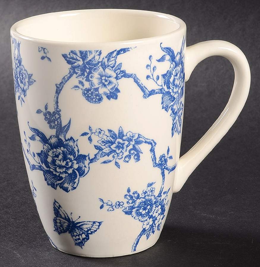 Toile de Jouy Blue Mug by Queen's-1