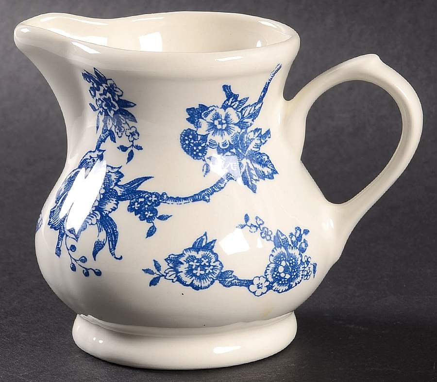 Toile de Jouy Blue Creamer by Queen's-1