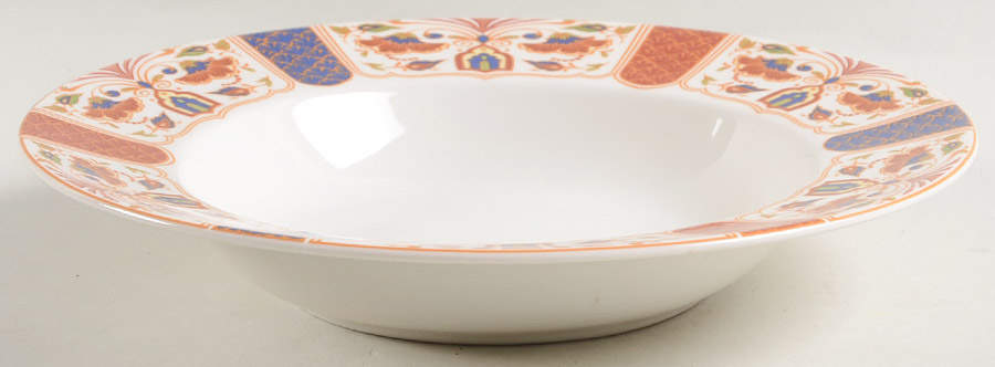 Imari Rim Soup Bowl by Queen's-1