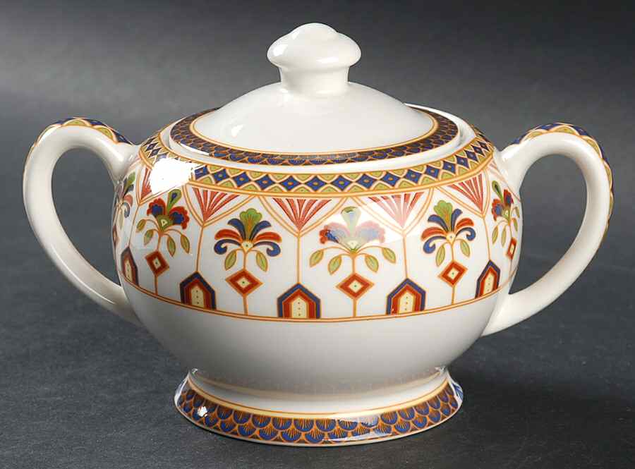 Imari Sugar Bowl & Lid by Queen's-1