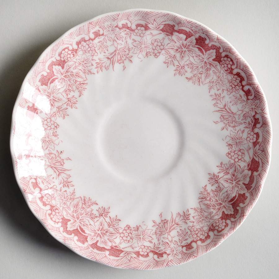 Seasons Greetings Red Saucer by Queen's-1