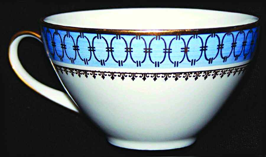 Blue Pageant Footed Cup by Quality Crafts-1
