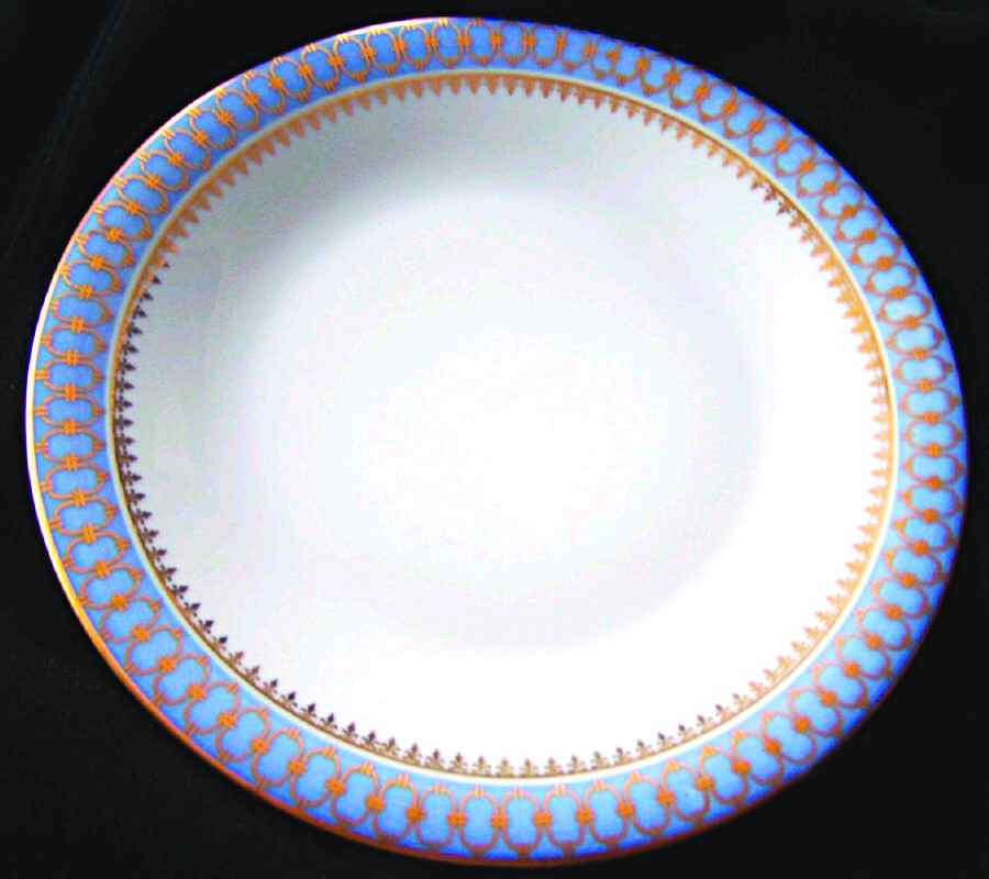 Blue Pageant Salad Plate by Quality Crafts-1