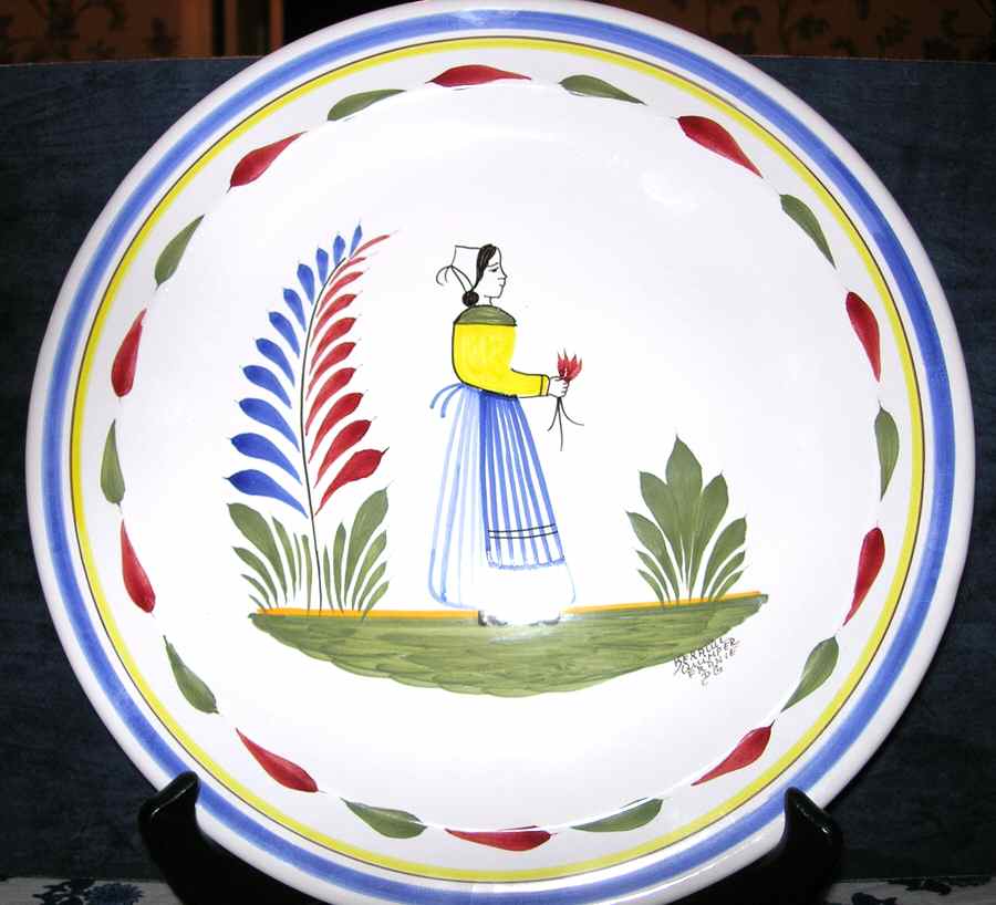QUI54 Dinner Plate by Quimper-1