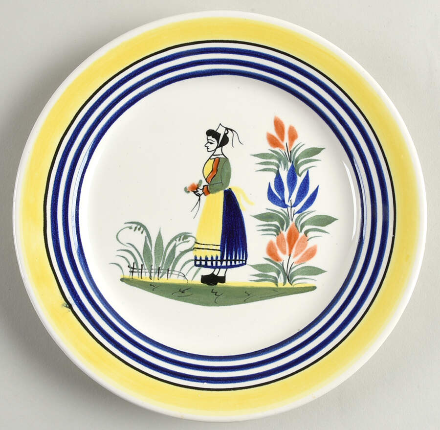 QUI62 Salad Plate by Quimper-1
