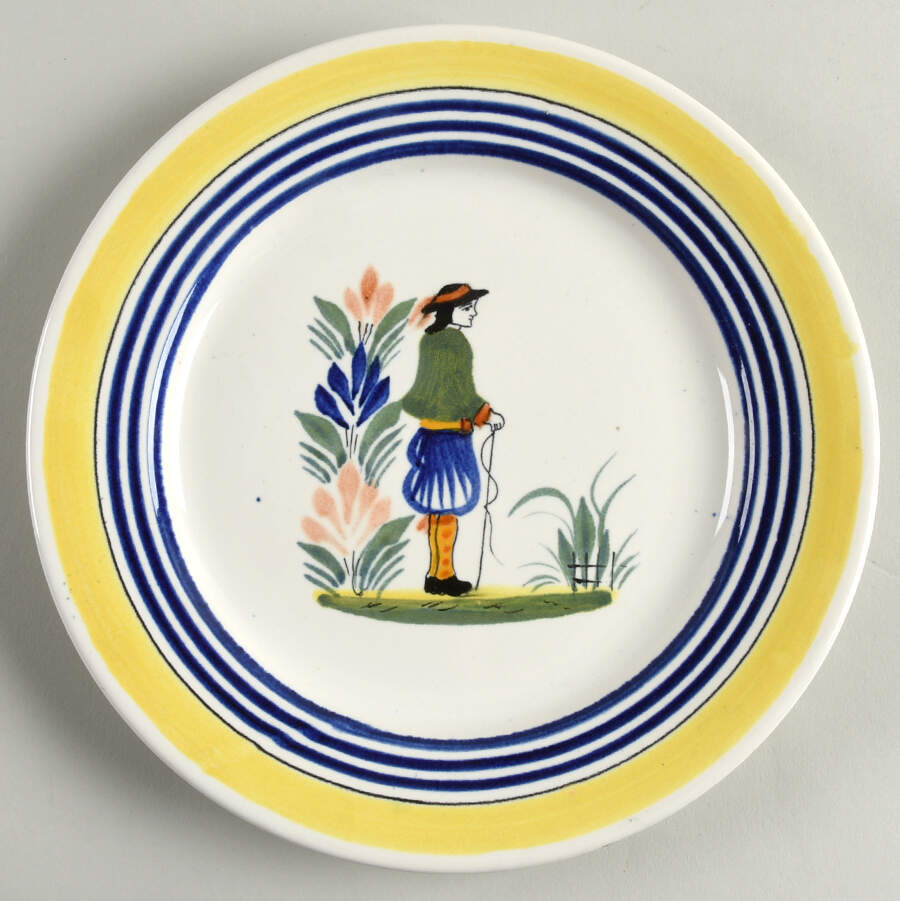 QUI62 Salad Plate by Quimper-1