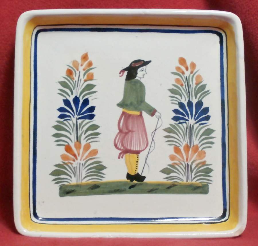 QUI62 8" Square Tray by Quimper-1