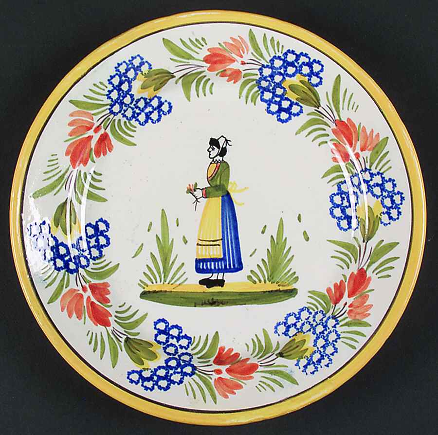 QUI63 Salad Plate by Quimper-1