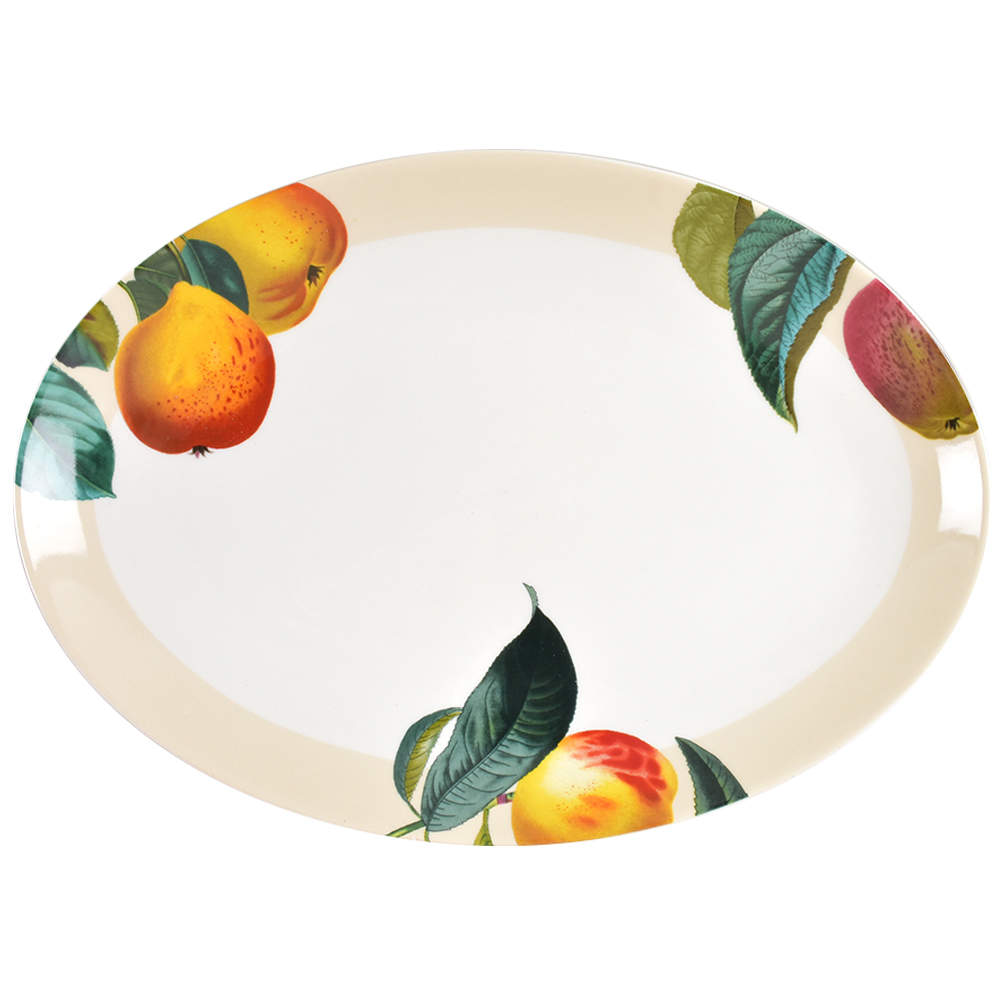 Fruits DE Saison 14" Oval Serving Platter by Queen's-1