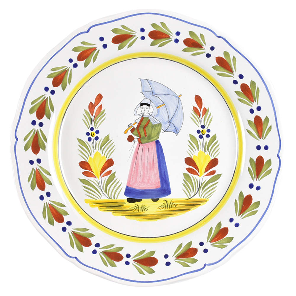 Genre Ancien Dinner Plate by Quimper-1