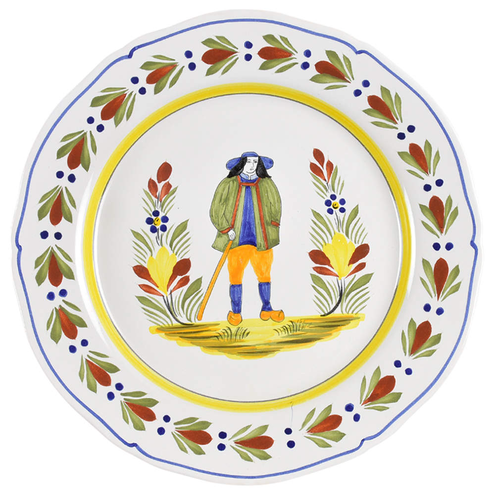Genre Ancien Dinner Plate by Quimper-1