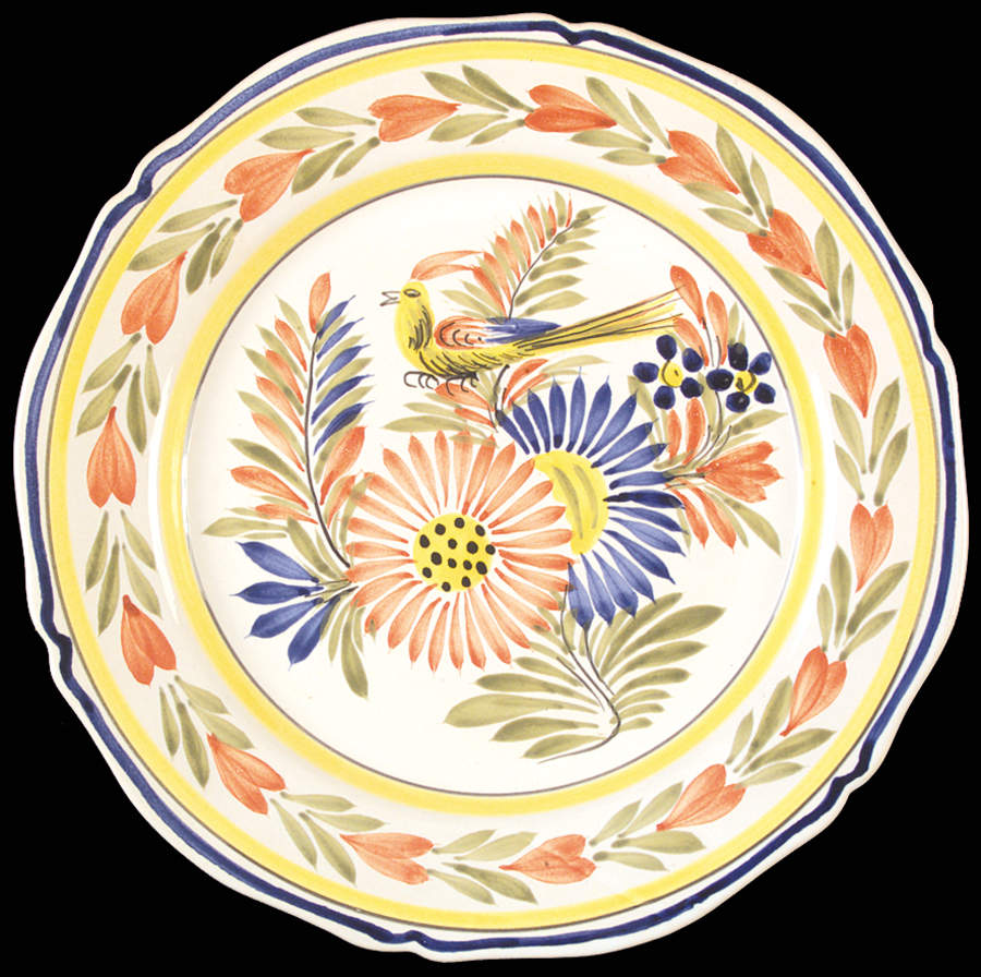 Genre Ancien Wall Plate by Quimper-1