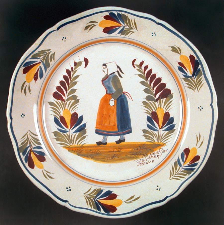 Genre Ancien Wall Plate by Quimper-1