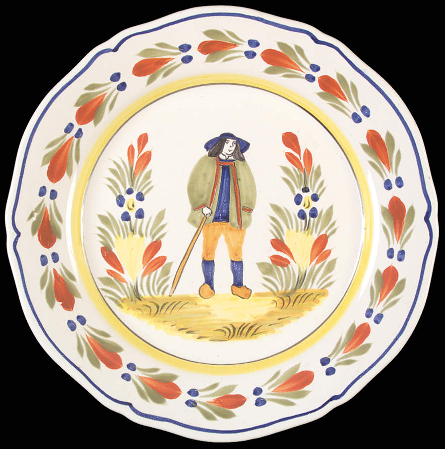 Genre Ancien Wall Plate by Quimper-1
