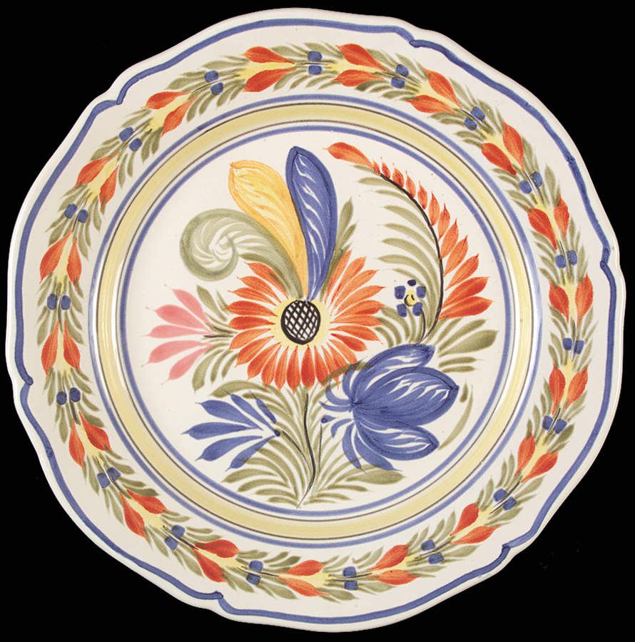 Genre Ancien Wall Plate by Quimper-1
