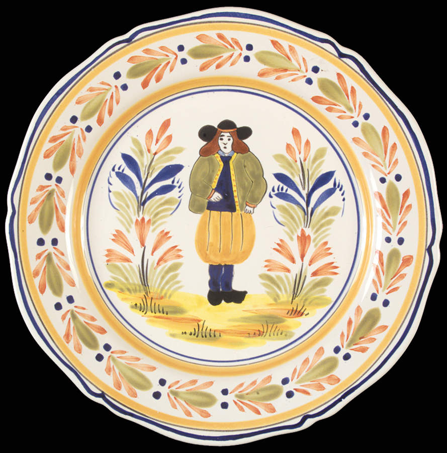 Genre Ancien Wall Plate by Quimper-1