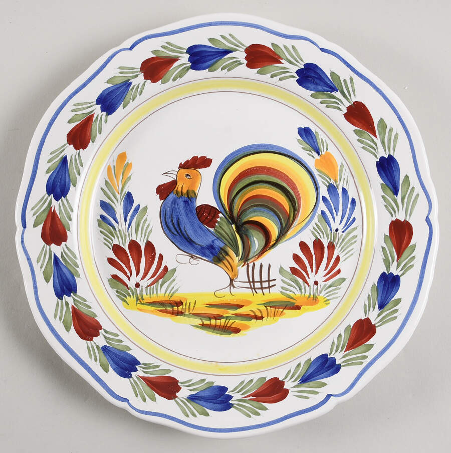 Genre Ancien Wall Plate by Quimper-1