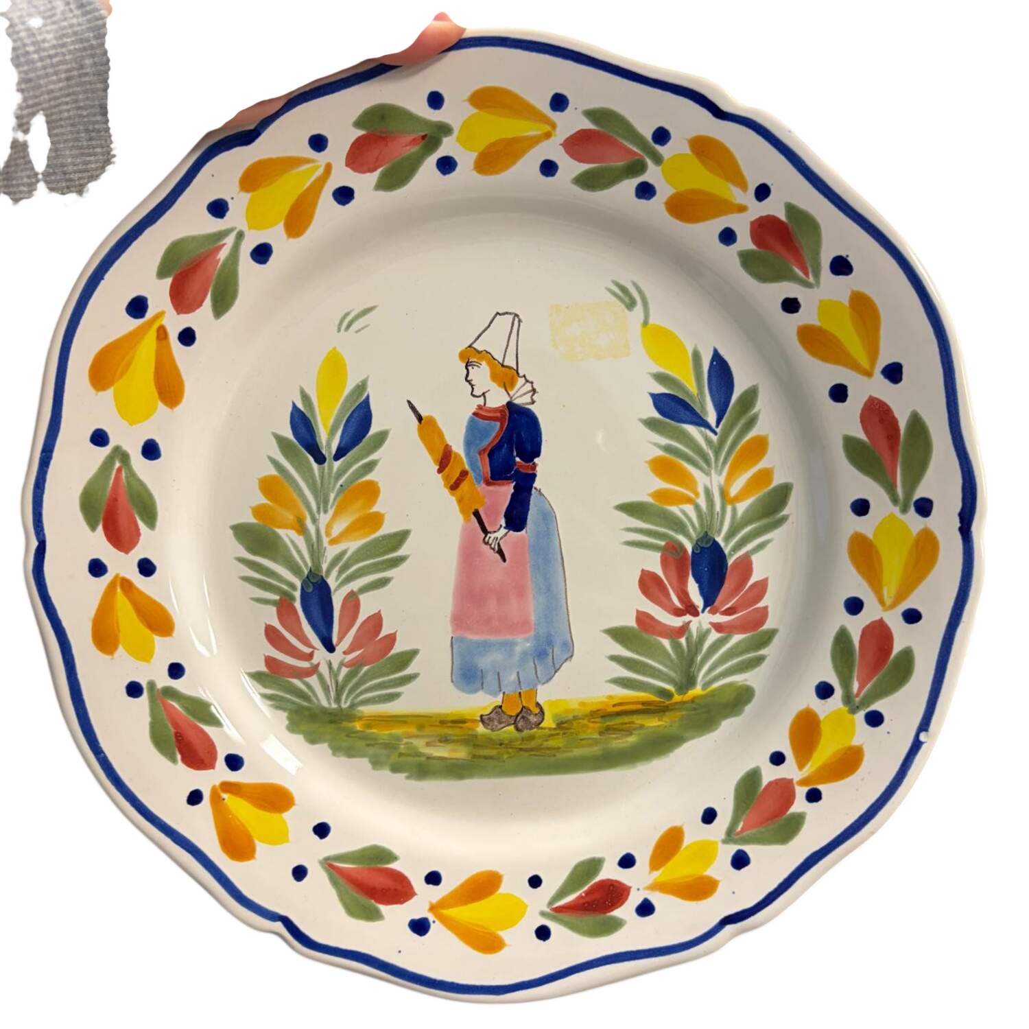 Genre Ancien Wall Plate by Quimper-1