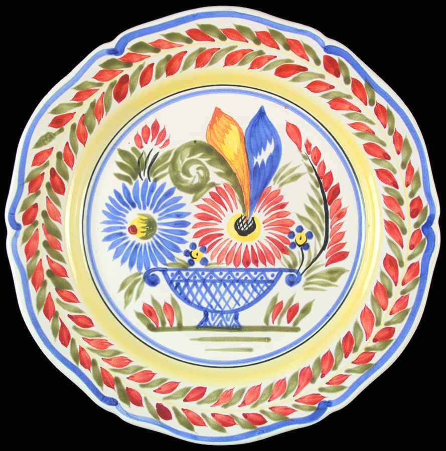 Genre Ancien Wall Plate by Quimper-1